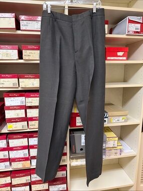 Ellen Tracy black linen blend trousers
